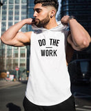 New DO THE WORK Print Bodybuilding Stringer Hoodies Sporting Fitness Brand Tank Top Men Gyms Clothing Cotton Pullover Hoody