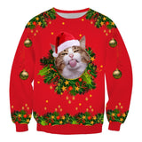 New Fashion Autumn and Winter Christmas Costumes Funny Christmas 3d Digital Printing Round Neck Casual Ugly Christmas Sweater
