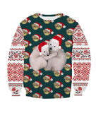 New Fashion Autumn and Winter Christmas Costumes Funny Christmas 3d Digital Printing Round Neck Casual Ugly Christmas Sweater