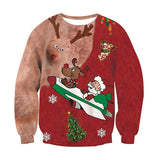 New Fashion Autumn and Winter Christmas Costumes Funny Christmas 3d Digital Printing Round Neck Casual Ugly Christmas Sweater