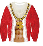 New Fashion Autumn and Winter Christmas Costumes Funny Christmas 3d Digital Printing Round Neck Casual Ugly Christmas Sweater