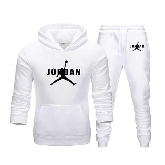 2019 New Hot Brand Men's Pullover Hooded Autumn/Winter Men's Sets Hoodies +sweatpants Two Pieces Set Bodybuilding Tracksuit