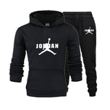 2019 New Hot Brand Men's Pullover Hooded Autumn/Winter Men's Sets Hoodies +sweatpants Two Pieces Set Bodybuilding Tracksuit