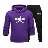 2019 New Hot Brand Men's Pullover Hooded Autumn/Winter Men's Sets Hoodies +sweatpants Two Pieces Set Bodybuilding Tracksuit