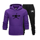 2019 New Hot Brand Men's Pullover Hooded Autumn/Winter Men's Sets Hoodies +sweatpants Two Pieces Set Bodybuilding Tracksuit