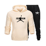 2019 New Hot Brand Men's Pullover Hooded Autumn/Winter Men's Sets Hoodies +sweatpants Two Pieces Set Bodybuilding Tracksuit