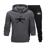 2019 New Hot Brand Men's Pullover Hooded Autumn/Winter Men's Sets Hoodies +sweatpants Two Pieces Set Bodybuilding Tracksuit