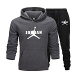 2019 New Hot Brand Men's Pullover Hooded Autumn/Winter Men's Sets Hoodies +sweatpants Two Pieces Set Bodybuilding Tracksuit