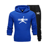 2019 New Hot Brand Men's Pullover Hooded Autumn/Winter Men's Sets Hoodies +sweatpants Two Pieces Set Bodybuilding Tracksuit