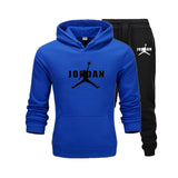 2019 New Hot Brand Men's Pullover Hooded Autumn/Winter Men's Sets Hoodies +sweatpants Two Pieces Set Bodybuilding Tracksuit