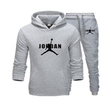 2019 New Hot Brand Men's Pullover Hooded Autumn/Winter Men's Sets Hoodies +sweatpants Two Pieces Set Bodybuilding Tracksuit