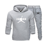 2019 New Hot Brand Men's Pullover Hooded Autumn/Winter Men's Sets Hoodies +sweatpants Two Pieces Set Bodybuilding Tracksuit
