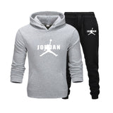 2019 New Hot Brand Men's Pullover Hooded Autumn/Winter Men's Sets Hoodies +sweatpants Two Pieces Set Bodybuilding Tracksuit