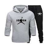 2019 New Hot Brand Men's Pullover Hooded Autumn/Winter Men's Sets Hoodies +sweatpants Two Pieces Set Bodybuilding Tracksuit