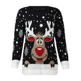 Christmas Sweater Reindeer Printed Popular Women O-Neck Long Sleeve Tops 2019 Femme Womens Autumn Winter Vianoce Sveter
