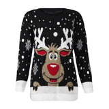 Christmas Sweater Reindeer Printed Popular Women O-Neck Long Sleeve Tops 2019 Femme Womens Autumn Winter Vianoce Sveter