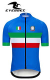 EYESSEE 2019 Italy cycling jersey Summer Short Sleeve MTB Bike Cycling Clothes Mountain Racing Bicycle Jersey Cycling Uniforms