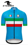 EYESSEE 2019 Italy cycling jersey Summer Short Sleeve MTB Bike Cycling Clothes Mountain Racing Bicycle Jersey Cycling Uniforms